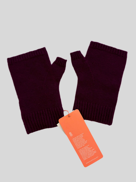 Absolut Cashmere Kian Eggplant gloves