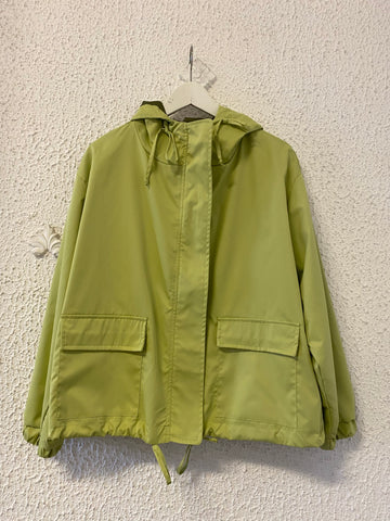 Flirt green hooded jacket