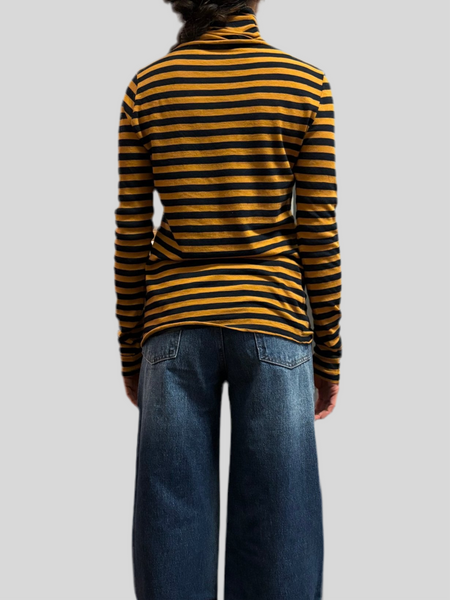 Phisique Du Role striped sweater bronze - blue