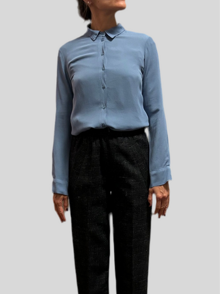 Flirt light blue viscose shirt