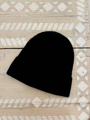 Absolut Cashmere Maeve Black beanie