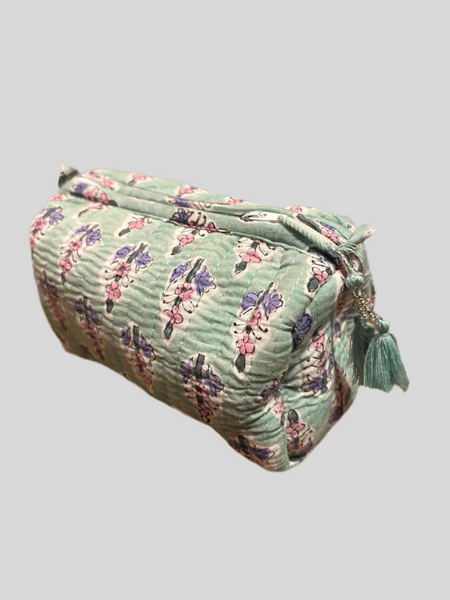 Bohemia Couture Small beauty bag - green flowers