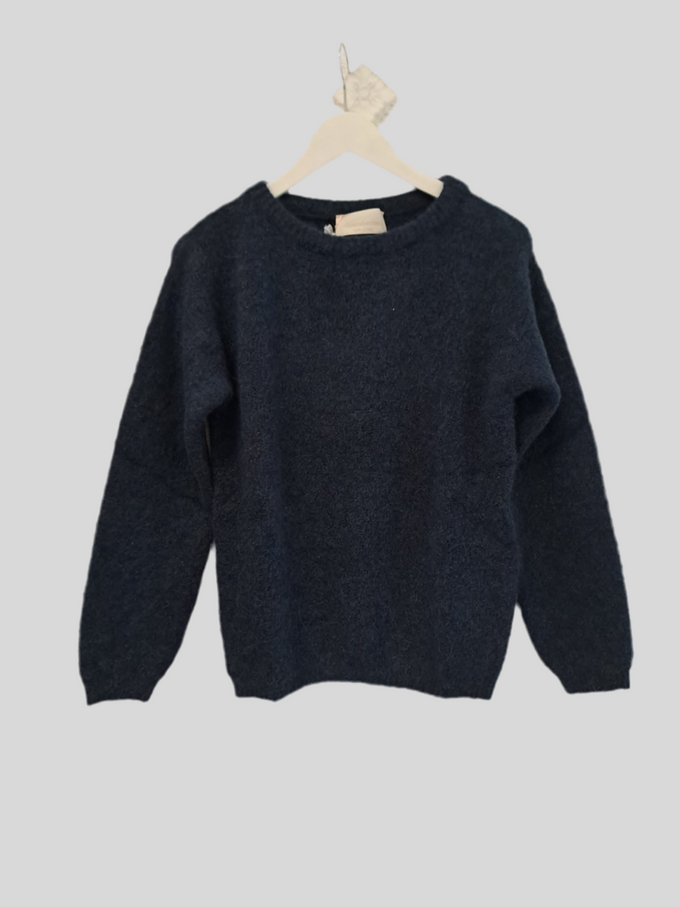 Chiara Bertani navy blue sweater