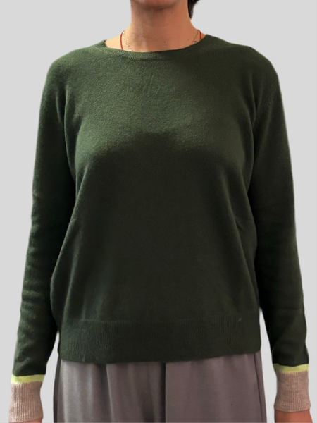 Absolut Cashmere Huntington Artichoke/Chestnut sweater