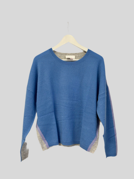 Absolut Cashmere Wexforg Cornflower / Grey sweater