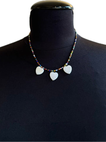 Jewelfizz multicolor hearts necklace