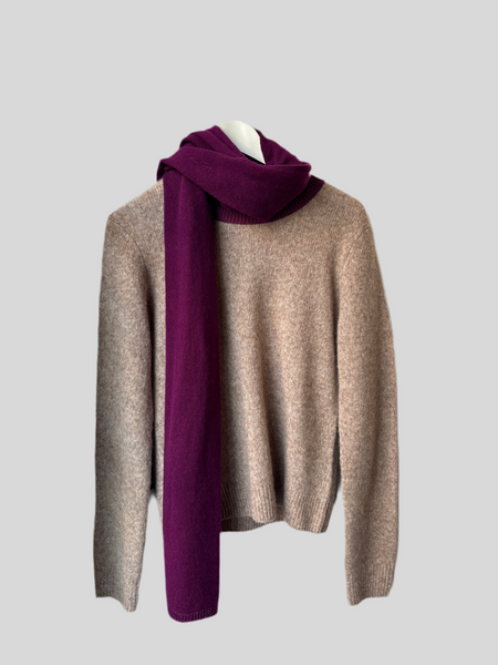 Absolut Cashmere Niamh Eggplant scarf