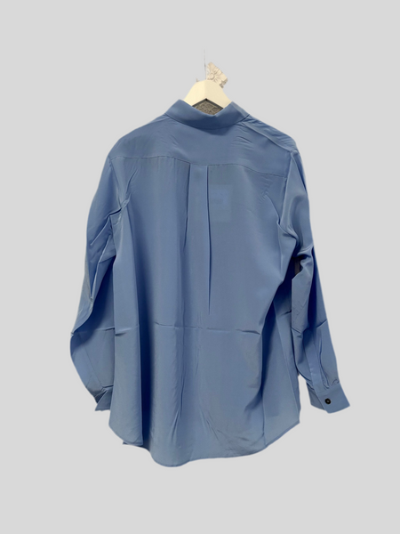 Phisique Du Role light blue silk shirt