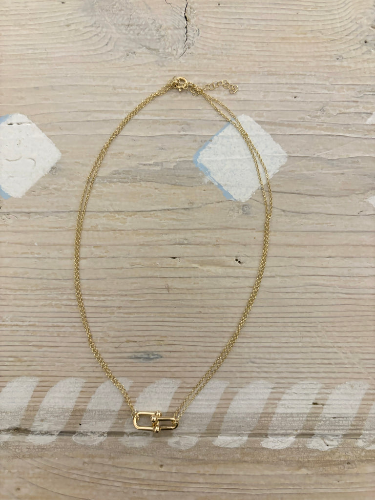 Emmevi gold link necklace