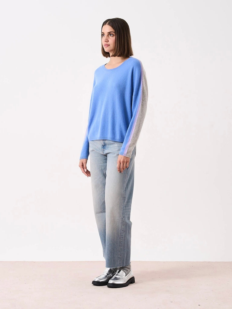 Absolut Cashmere Wexforg Cornflower / Grey sweater