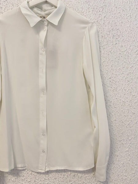 Flirt white viscose shirt