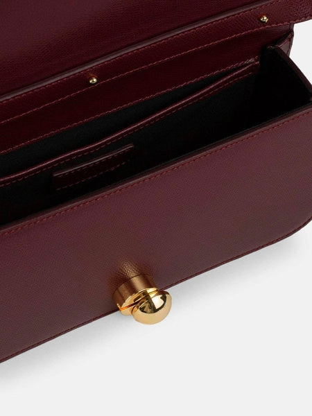 Maestoso burgundy Eon baguette bag