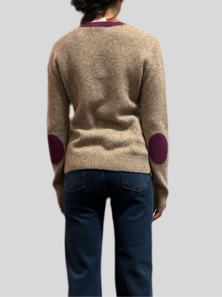 Absolut Cashmere Breena Chesnut/Eggplant sweater