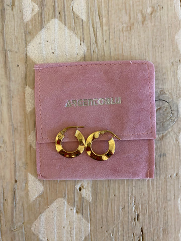Argentoblu Sophia small earrings - gold plated silver