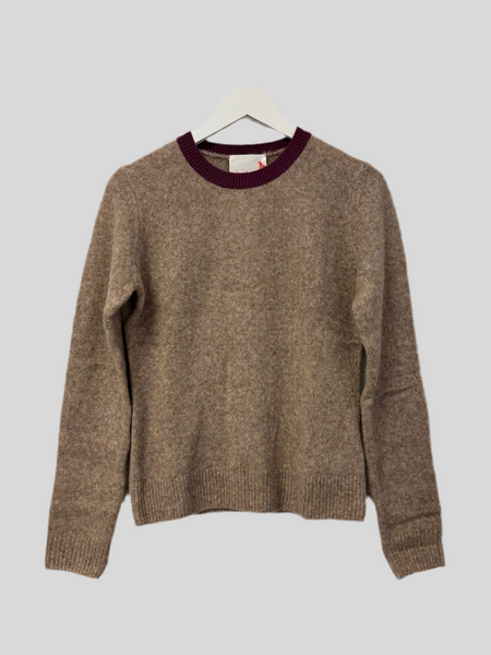 Absolut Cashmere Breena Chesnut/Eggplant sweater