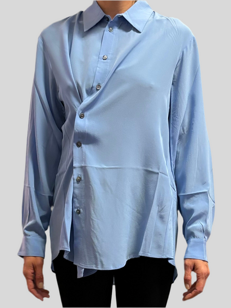 Phisique Du Role light blue silk shirt