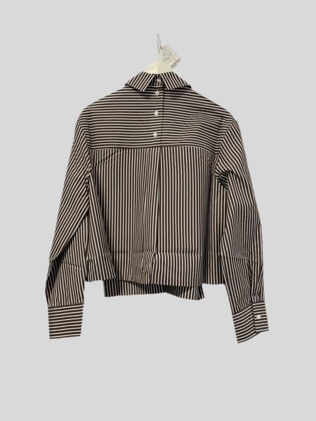 Phisique Du Role brown striped shirt