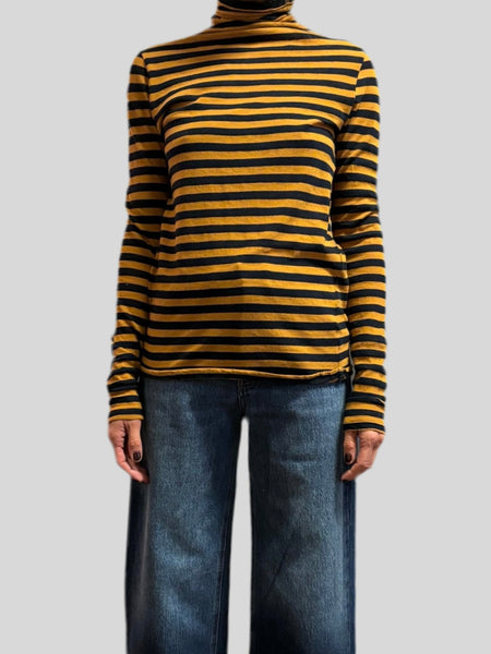 Phisique Du Role striped sweater bronze - blue