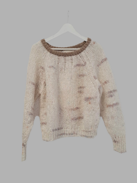 Chiara Bertani soft white sweater