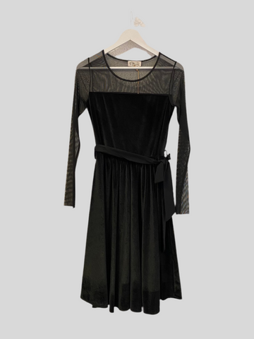 SPECIAL PRICE * Flirt black chenille dress