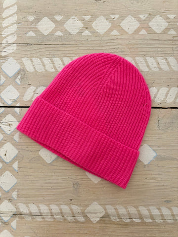 Absolut Cashmere Maeve Neon Pink beanie