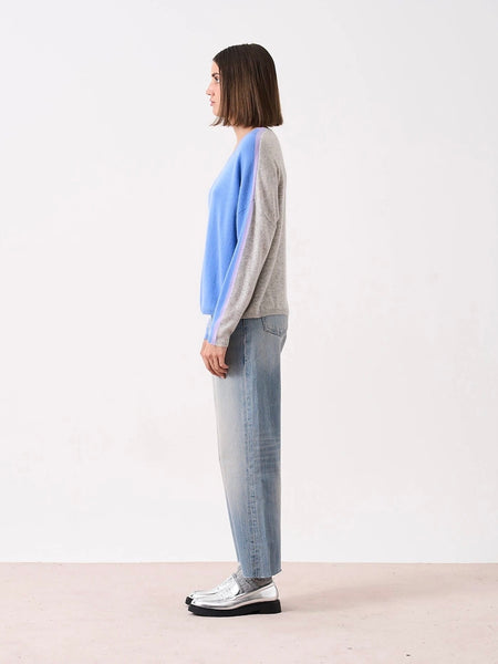 Absolut Cashmere Wexforg Cornflower / Grey sweater