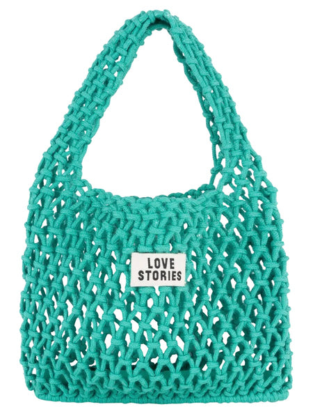 SPECIAL PRICE * Love Stories Crochet Green bag