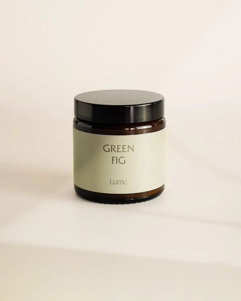 Lume Green fig small candle