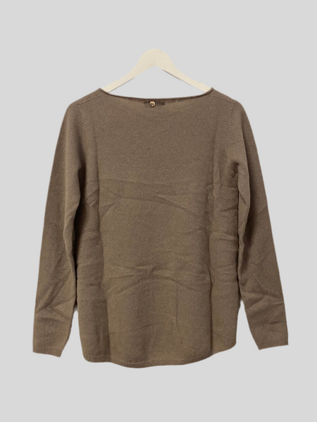 Flirt taupe cashmere sweater