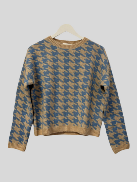 Absolut Cashmere Braeden Wheat/Cornflower sweater