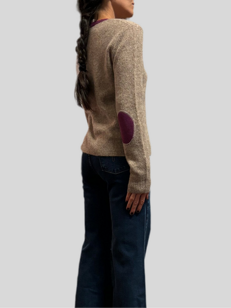 Absolut Cashmere Breena Chesnut/Eggplant sweater