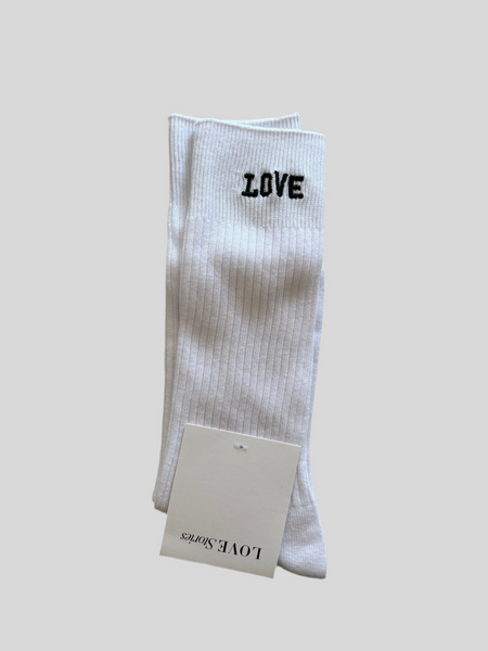 Love Stories Rib Socks - Off White