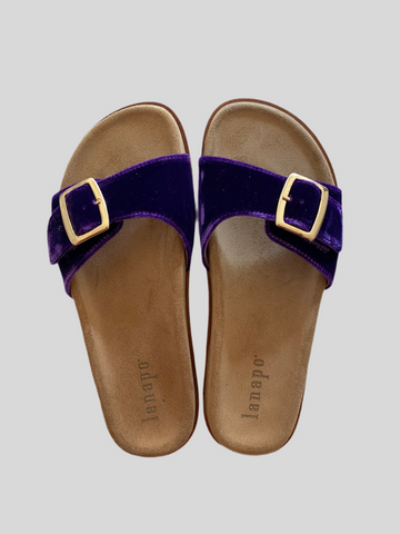 SPECIAL PRICE * Lanapo purple velvet sandals