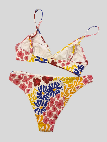 SPECIAL PRICE * Mimi à la Mer Federica white flower bikini