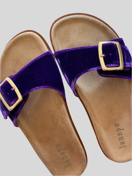 SPECIAL PRICE * Lanapo purple velvet sandals