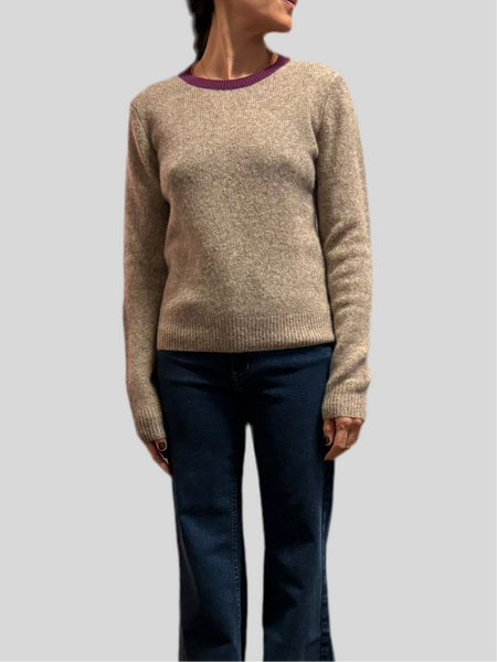 Absolut Cashmere Breena Chesnut/Eggplant sweater