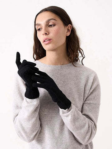 Absolut Cashmere Lorcan Black gloves