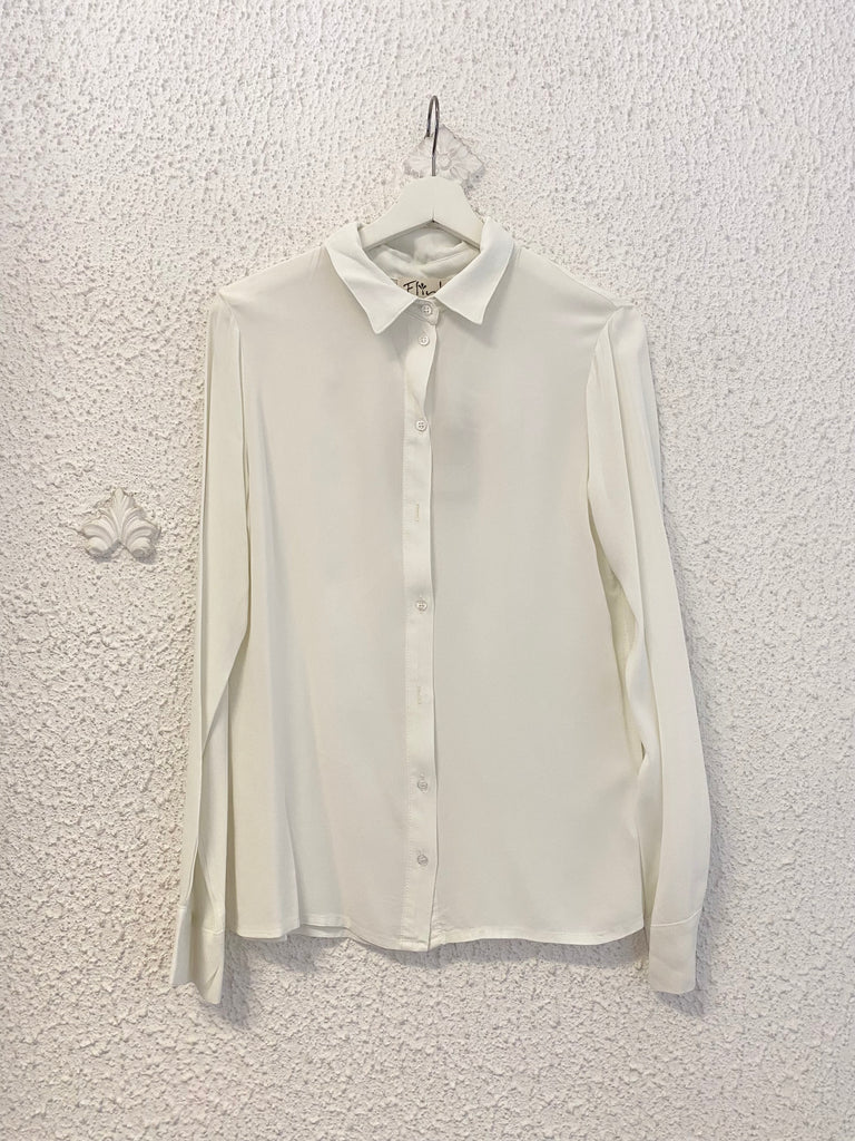 Flirt white viscose shirt