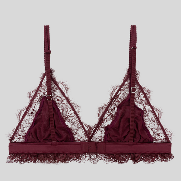 Love Stories Love Lacy Burgundy bralette