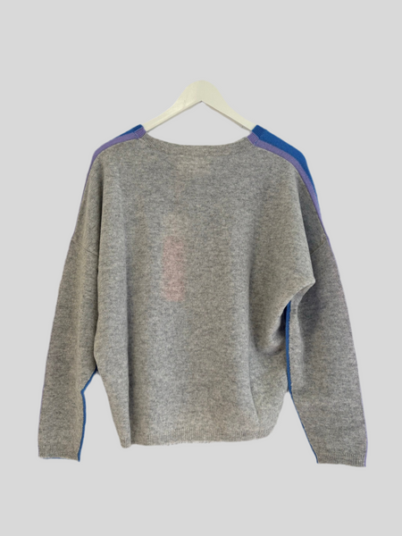 Absolut Cashmere Wexforg Cornflower / Grey sweater