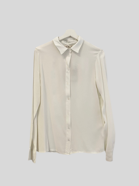 Flirt white viscose shirt