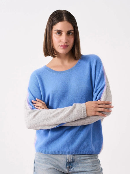 Absolut Cashmere Wexforg Cornflower / Grey sweater