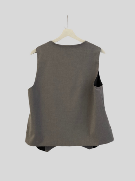 Flirt grey flannel vest