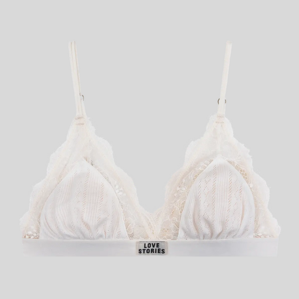 Love Stories Love Lace Off White bralette