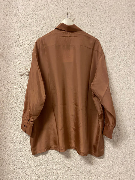 Phisique Du Role copper silk shirt