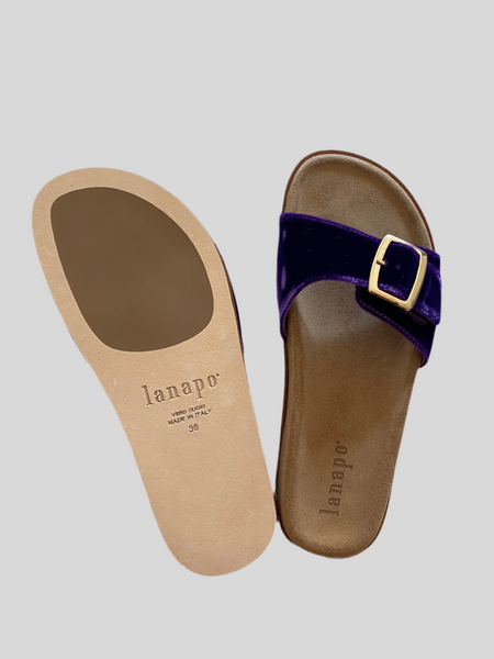 SPECIAL PRICE * Lanapo purple velvet sandals