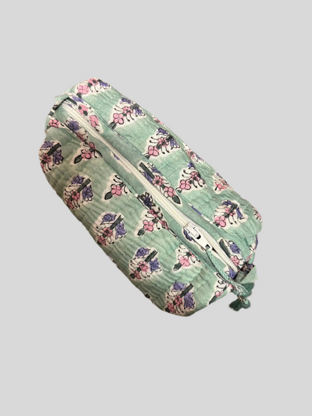 Bohemia Couture Small beauty bag - green flowers