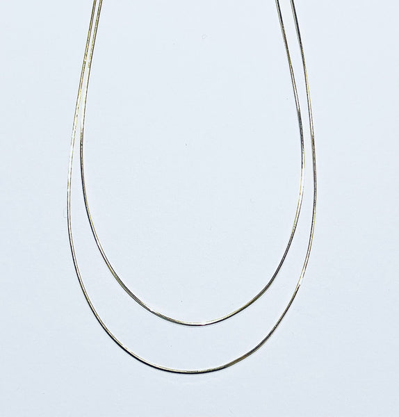 Argentoblu Gea 1 chain necklace - rhodium plated silver