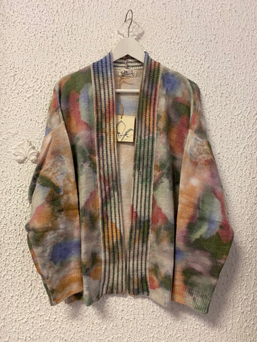 Flirt camouflage tie dye cardigan