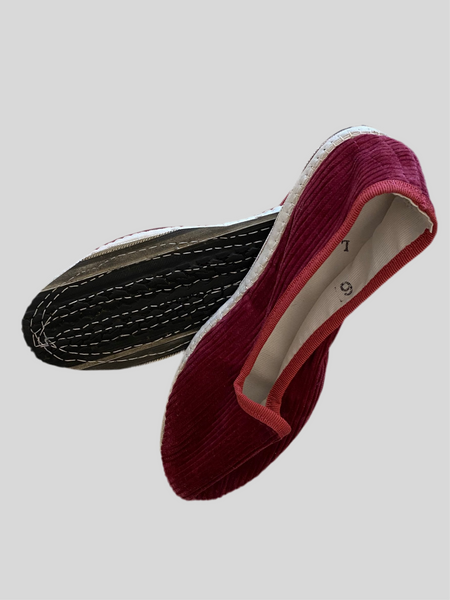 SPECIAL PRICE * LAC grape velvet Friulane shoes